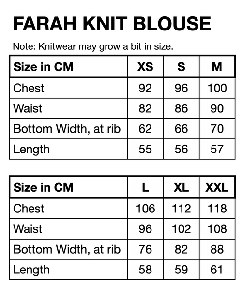 HUNKØN Farah Knit Blouse Blouses Cocoa Rib