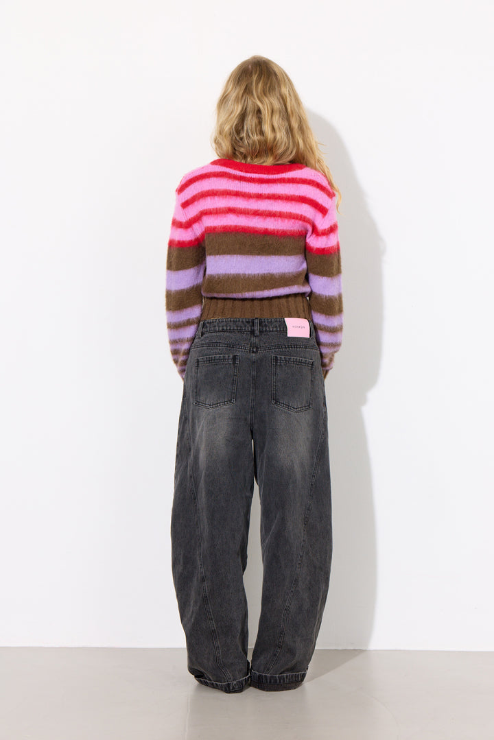 HUNKØN Farah Knit Blouse Blouses Cocoa Rib