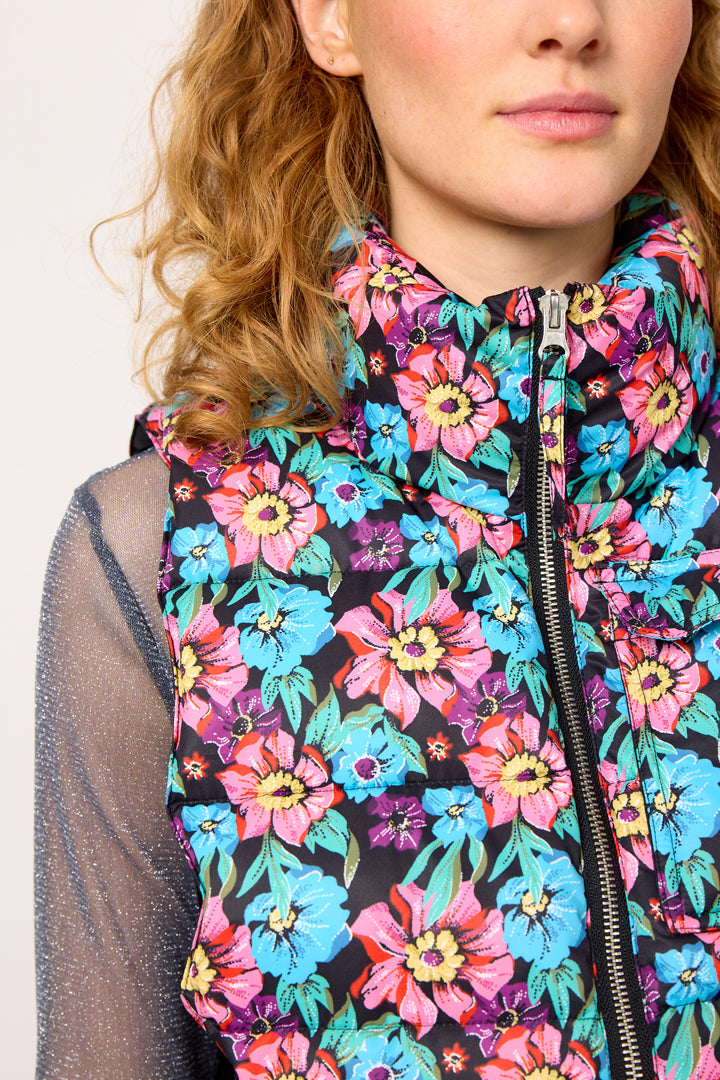 HUNKØN Gloria Short Vest Vests Flowerbomb Art Print