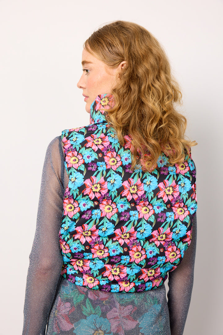 HUNKØN Gloria Short Vest Vests Flowerbomb Art Print