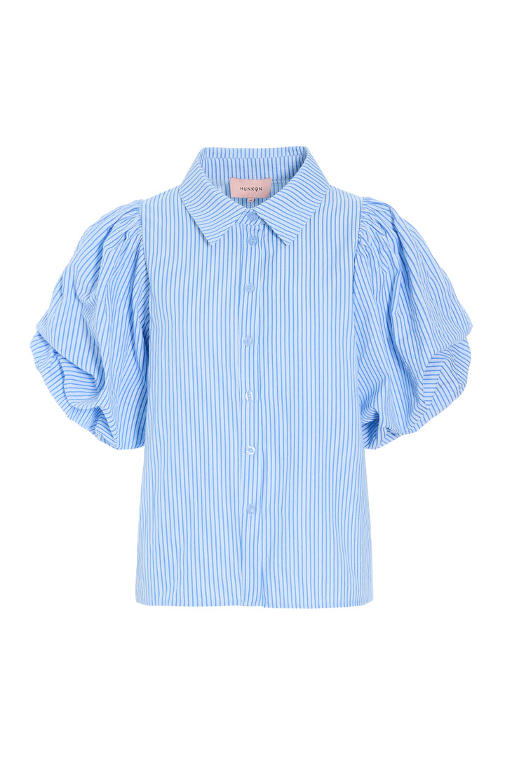 HUNKØN Gudrun Shirt Shirts Blue