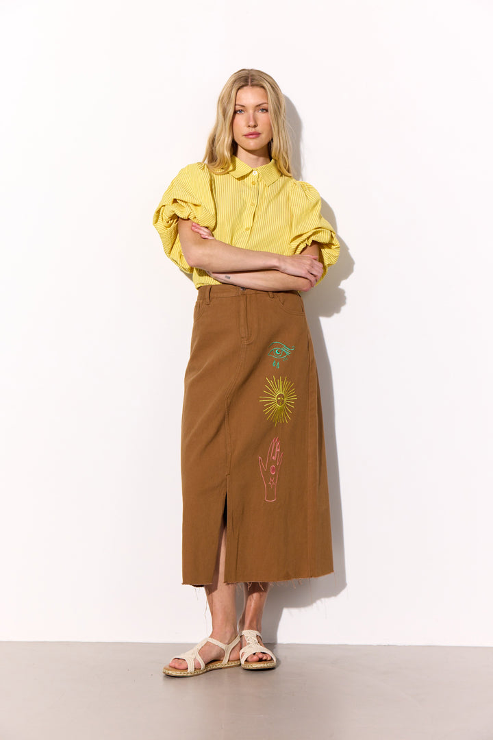 HUNKØN Gudrun Shirt Shirts Yellow