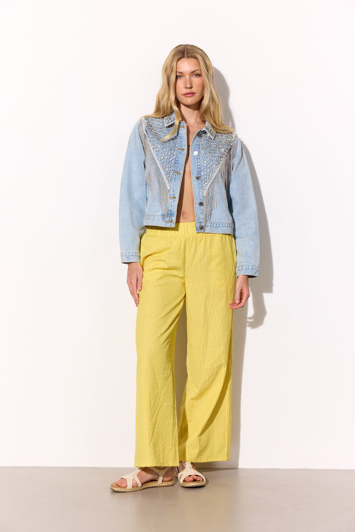 HUNKØN Gudrun Trousers Trousers Yellow