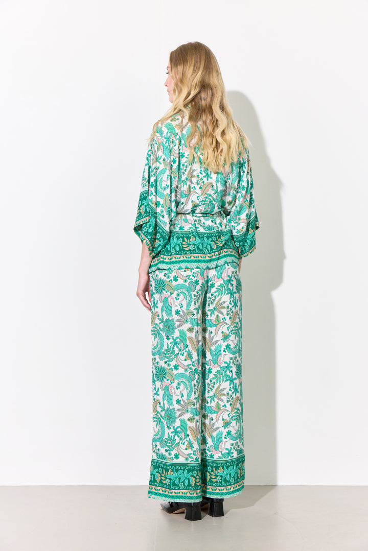 HUNKØN Helene Trousers Trousers Bird Green