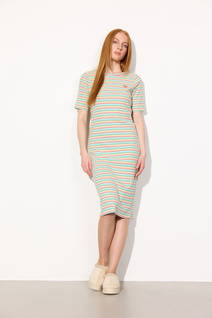 rainbow ribbed dress Women's dress KILLSTAR - Lick Rainbow