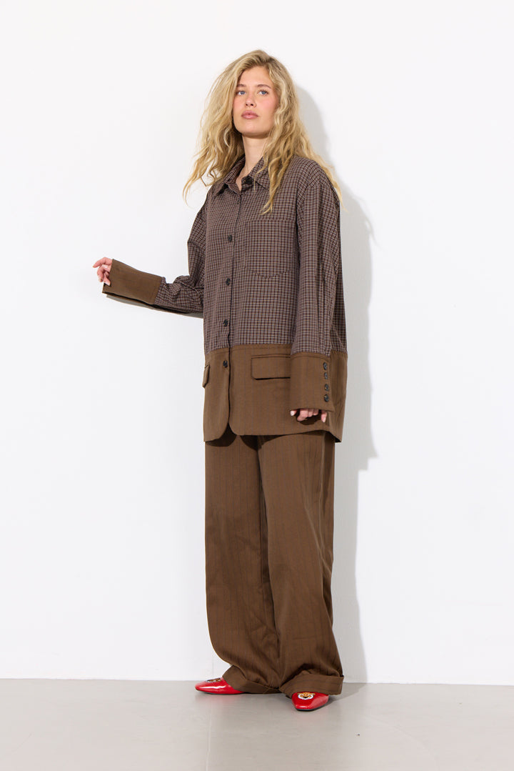 HUNKØN Irena Trousers Trousers Brown