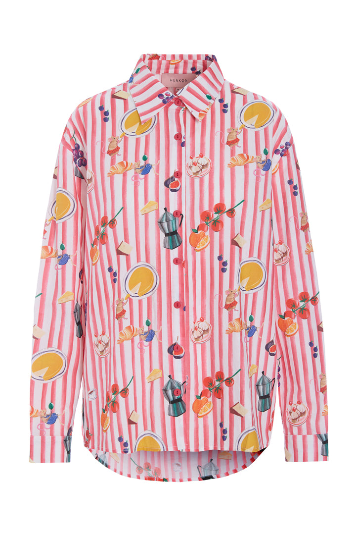 HUNKØN Jess Shirt Shirts Picnic Art Print