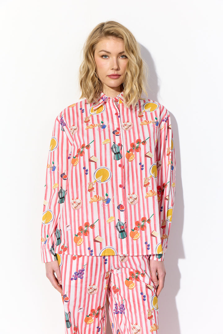 HUNKØN Jess Shirt Shirts Picnic Art Print