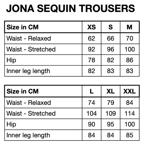 HUNKØN Jona Sequin Trousers Trousers Chestnut