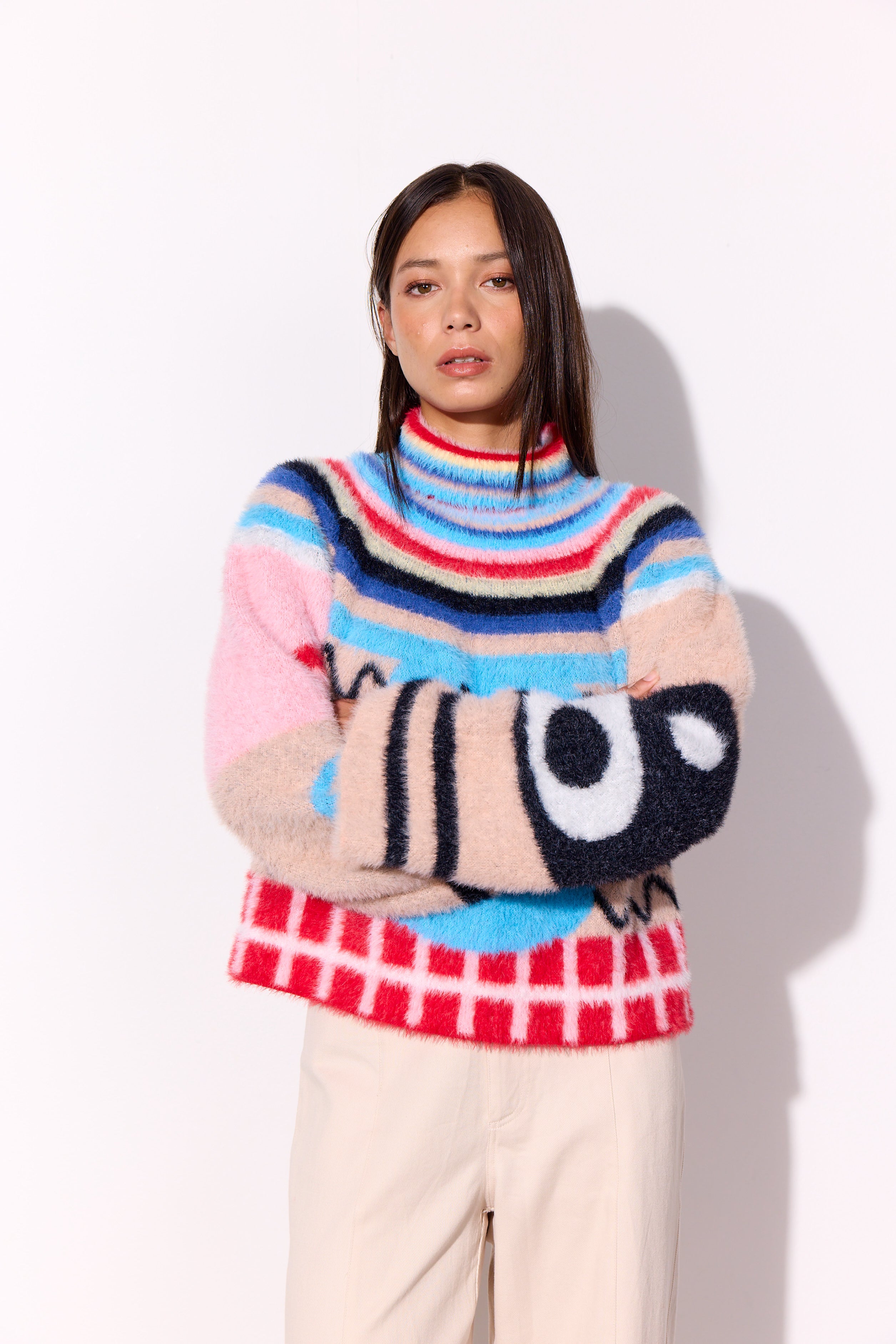 HUNKØN Kitti Knit Blouse Blouses Mixed