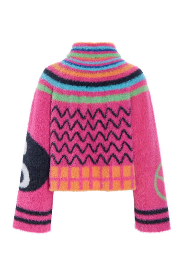 HUNKØN Kitti Knit Blouse Blouses Green Eye
