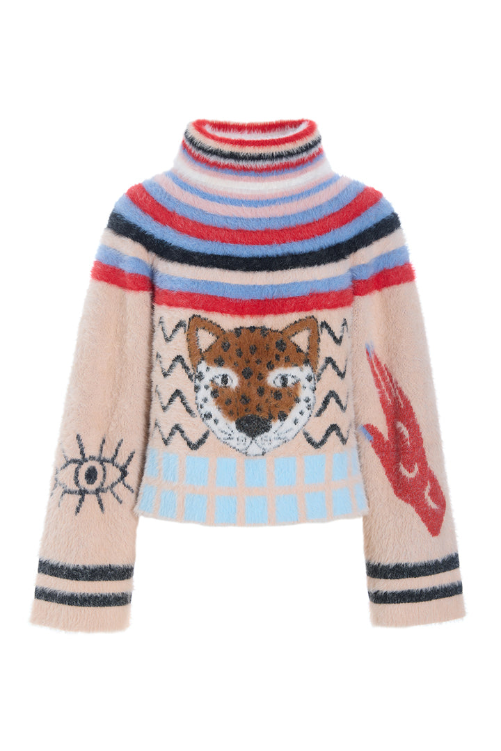 HUNKØN Kitti Knit Blouse Blouses Loud Leo