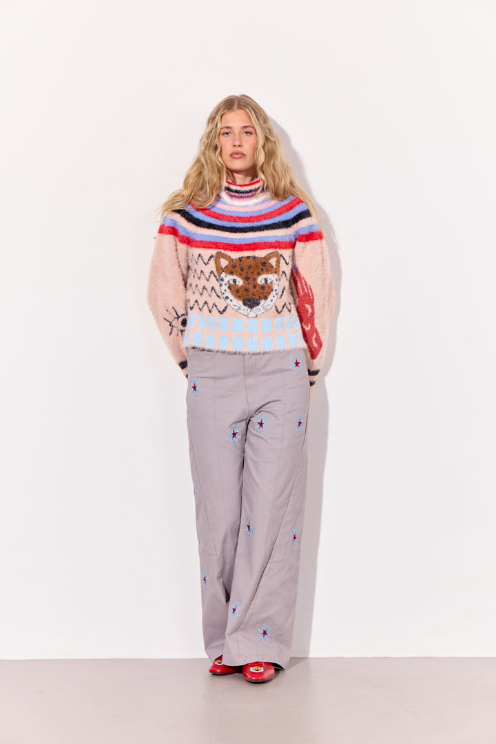 HUNKØN Kitti Knit Blouse Blouses Loud Leo