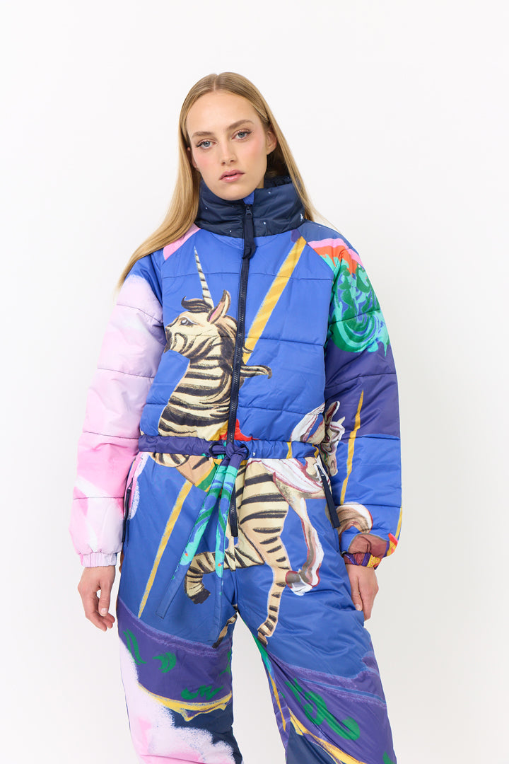HUNKØN Kiwi Snowsuit Jumpsuits Dream Fairground Art Print