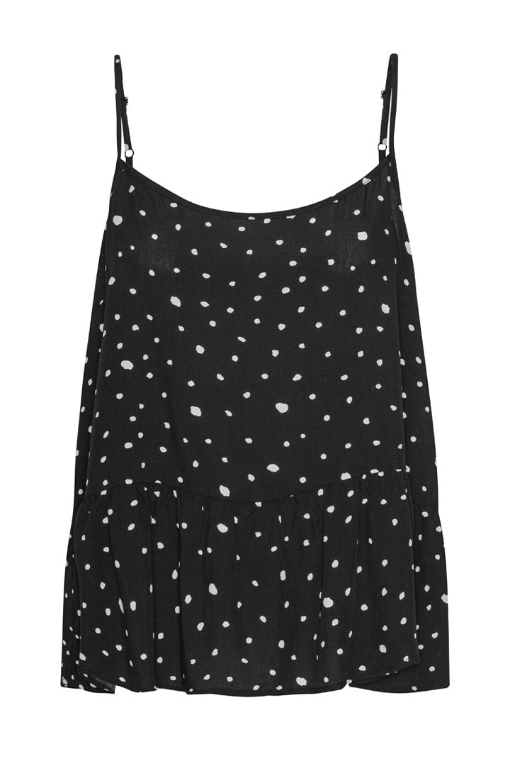 HUNKØN Kris Top Tops Black w/White dots