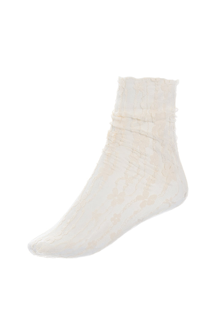 HUNKØN Lidia Lace Socks Accessories Cream