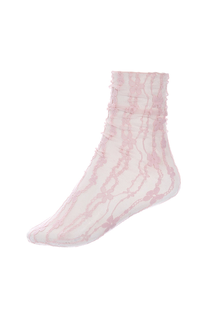 HUNKØN Lidia Lace Socks Accessories Rose