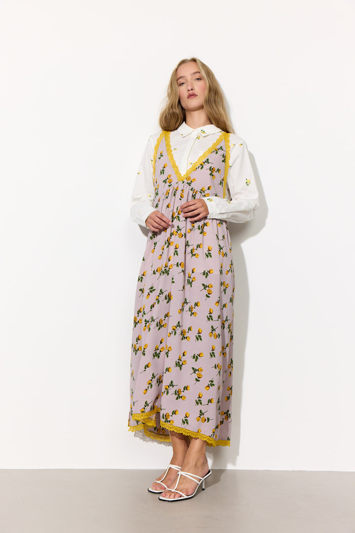 Lisa Oversized Dress - Yellow lace Lisa Oversized Dress - Yellow lace