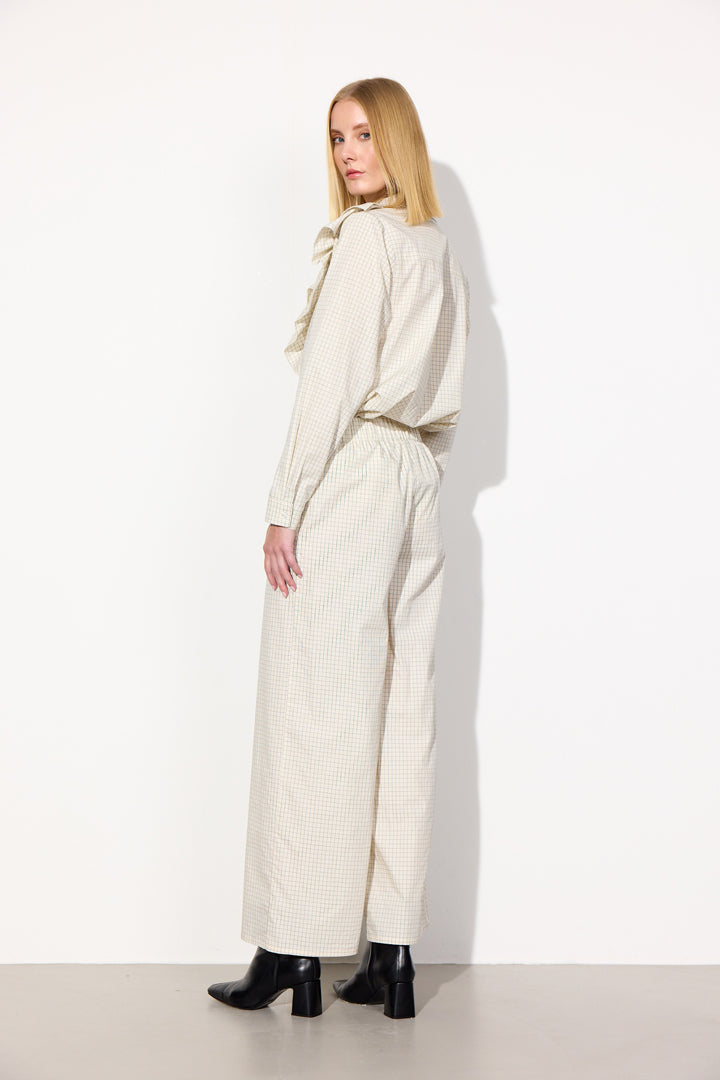 HUNKØN Luca Trousers Trousers Cream