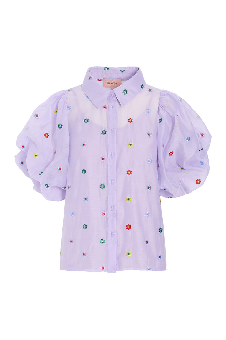 HUNKØN Lucia Shirt Shirts Lavender
