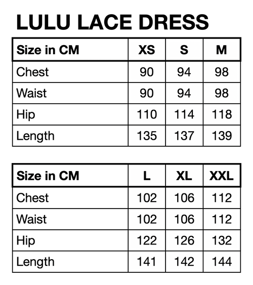 HUNKØN Lulu Lace Dress Dresses Cream Lace