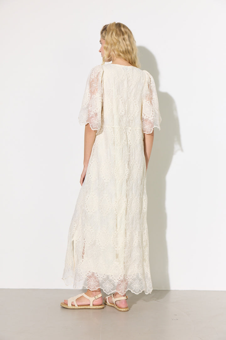 HUNKØN Lulu Lace Dress Dresses Cream Lace