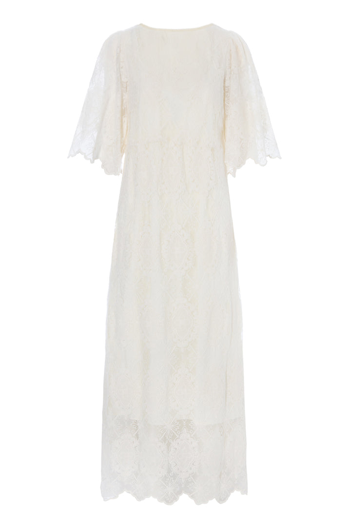 HUNKØN Lulu Lace Dress Dresses Cream Lace