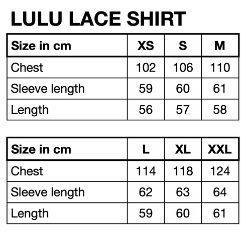 HUNKØN Lulu Lace Shirt Shirts Cream Lace