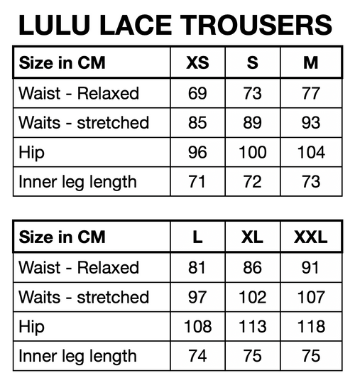 HUNKØN Lulu Lace Trousers Trousers Cream Lace