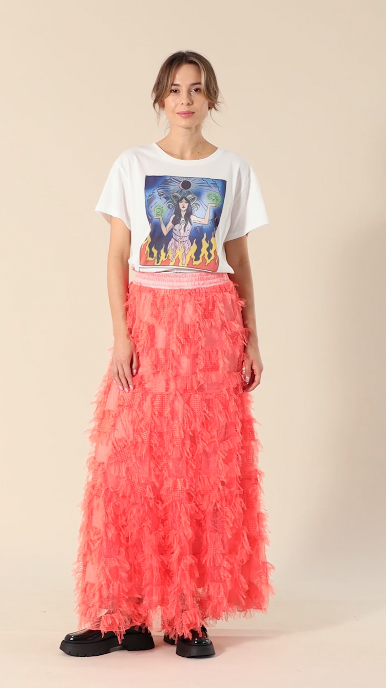 HUNKØN Magda Skirt Skirts Coral