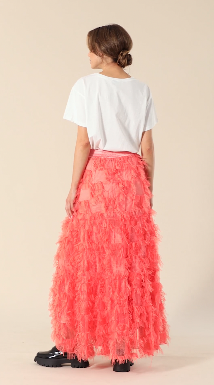 HUNKØN Magda Skirt Skirts Coral