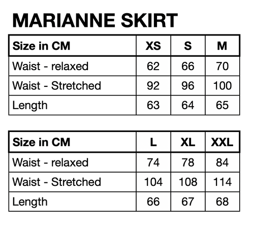 HUNKØN Marianne Skirt Skirts Black