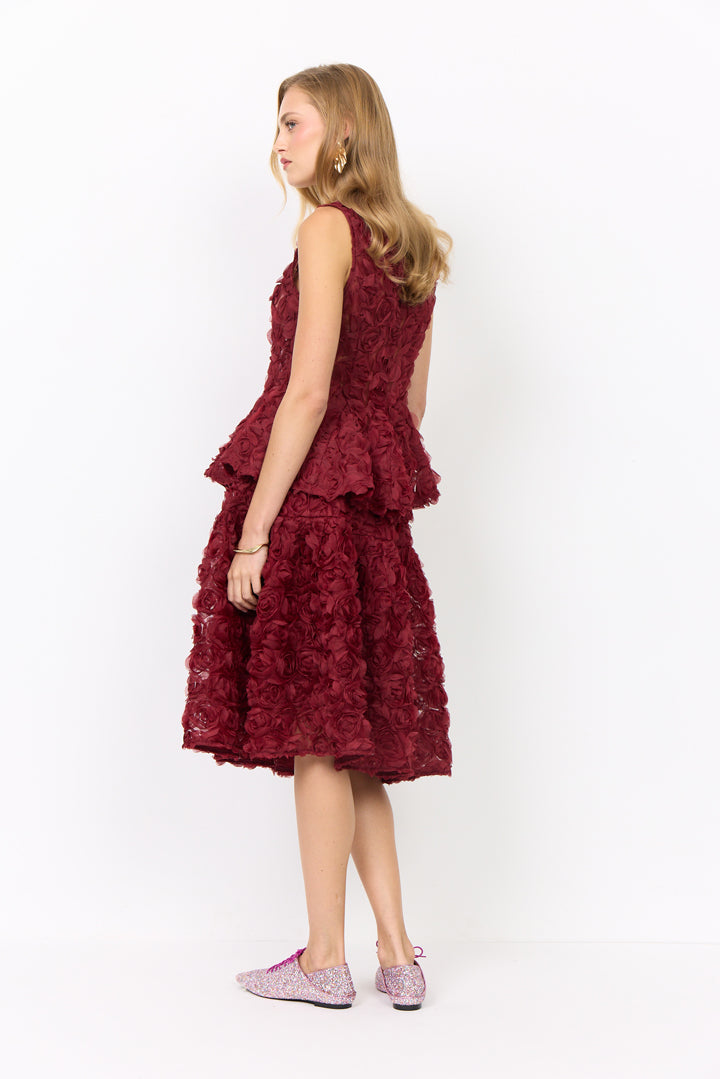 HUNKØN Marianne Skirt Skirts Burgundy