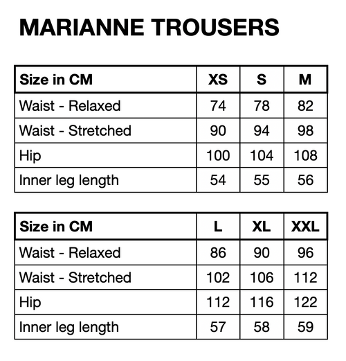 HUNKØN Marianne Trousers Trousers Blue