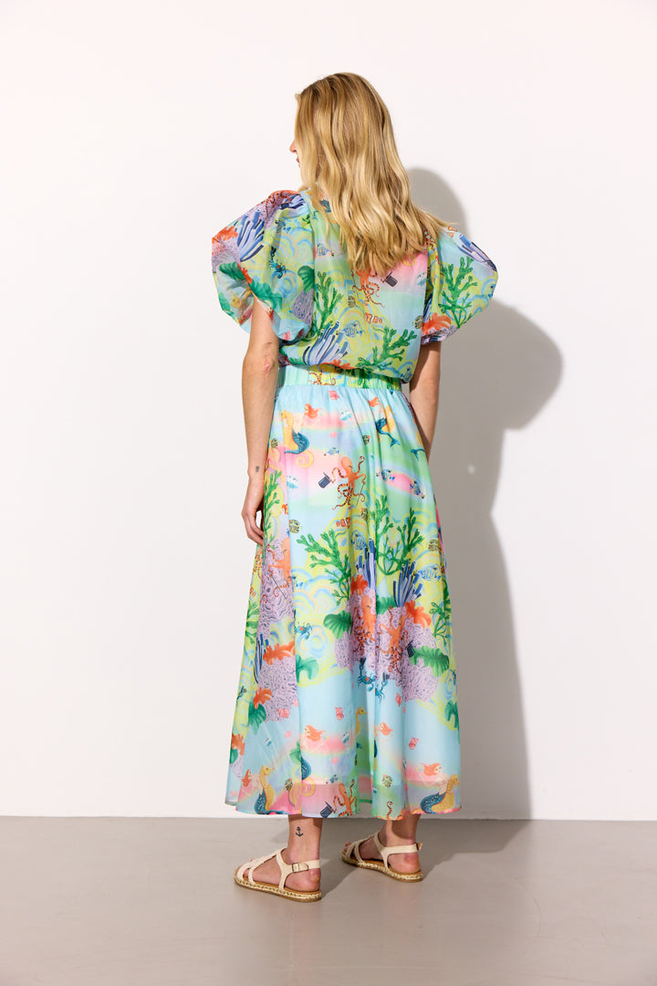 HUNKØN Marina Shirt Shirts Ocean Life Art Print