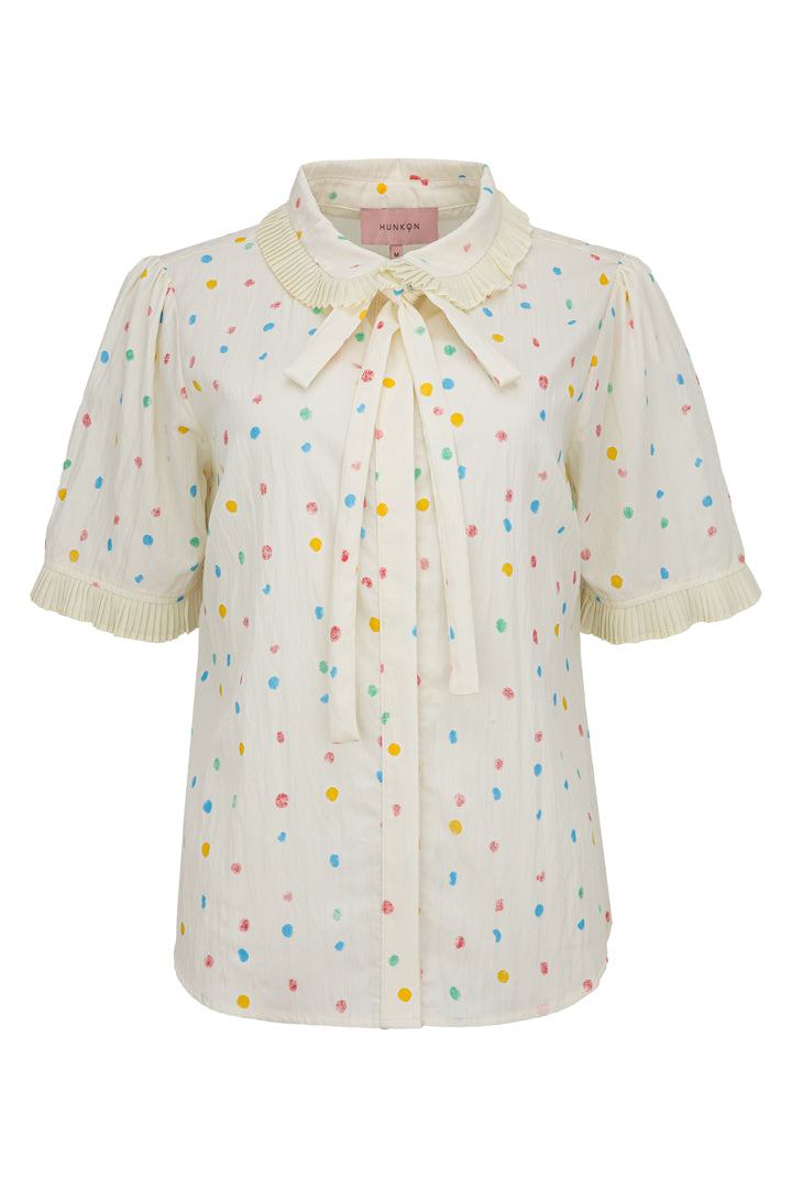 HUNKØN Martha Shirt Shirts Cream
