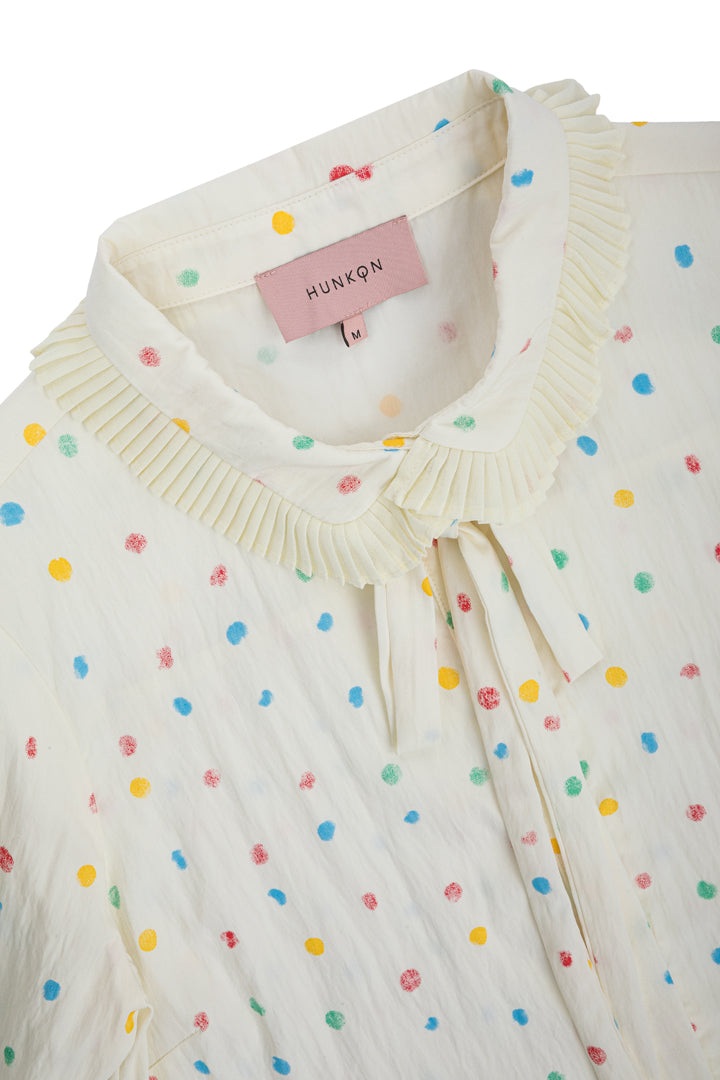 HUNKØN Martha Shirt Shirts Cream