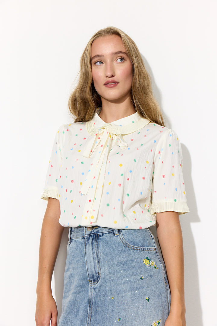 HUNKØN Martha Shirt Shirts Cream