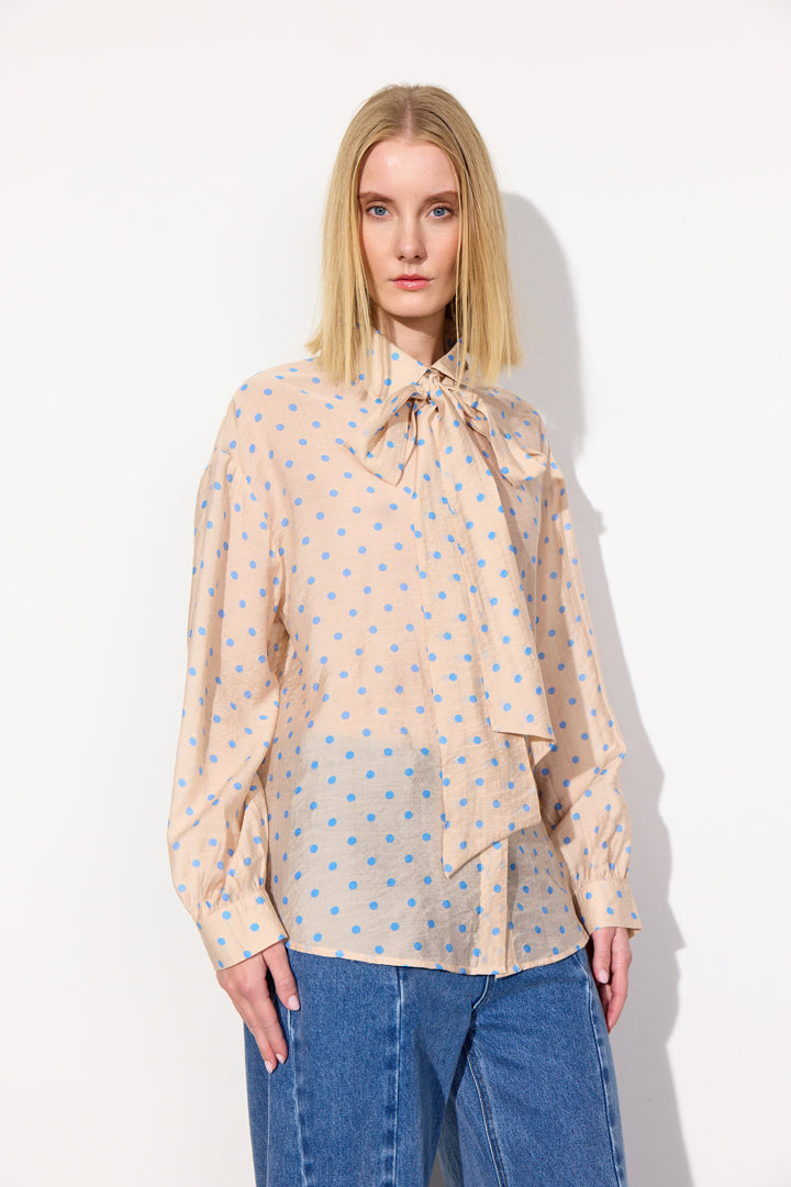 HUNKØN May Shirt Shirts Cream