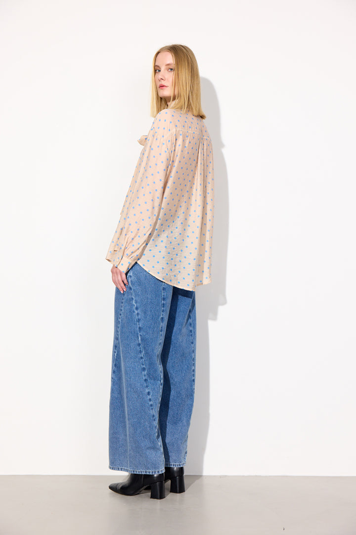 HUNKØN May Shirt Shirts Cream