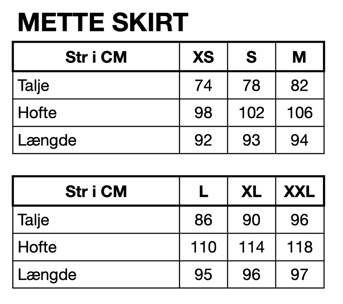 HUNKØN Mette Denim Skirt Skirts Light Denim