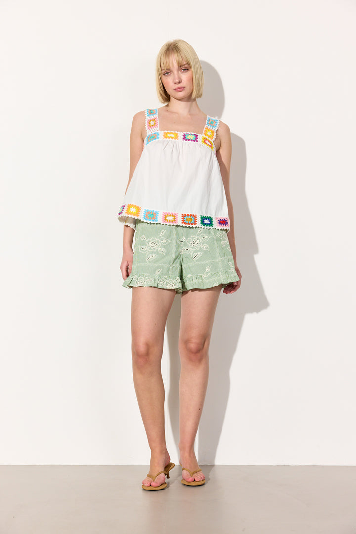 HUNKØN Millie Top Tops White