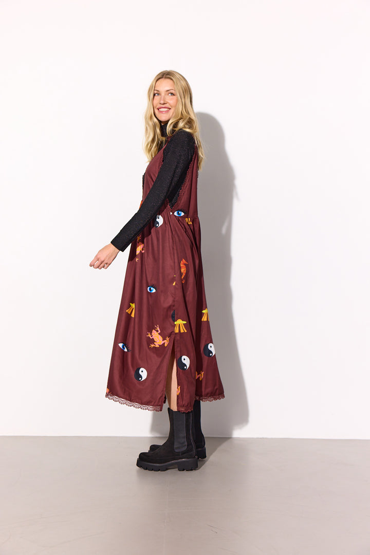 HUNKØN Mirabelle Dress Dresses Trippy Tales Art Print