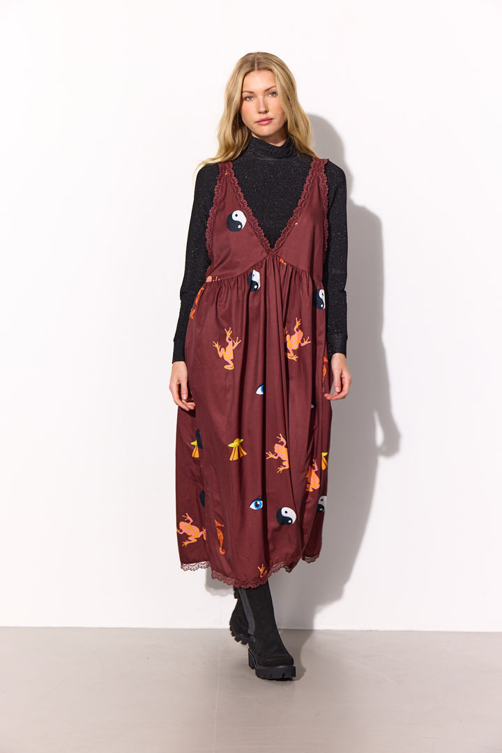 HUNKØN Mirabelle Dress Dresses Trippy Tales Art Print