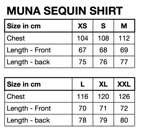 HUNKØN Muna Sequin Shirt Shirts Navy Glitter