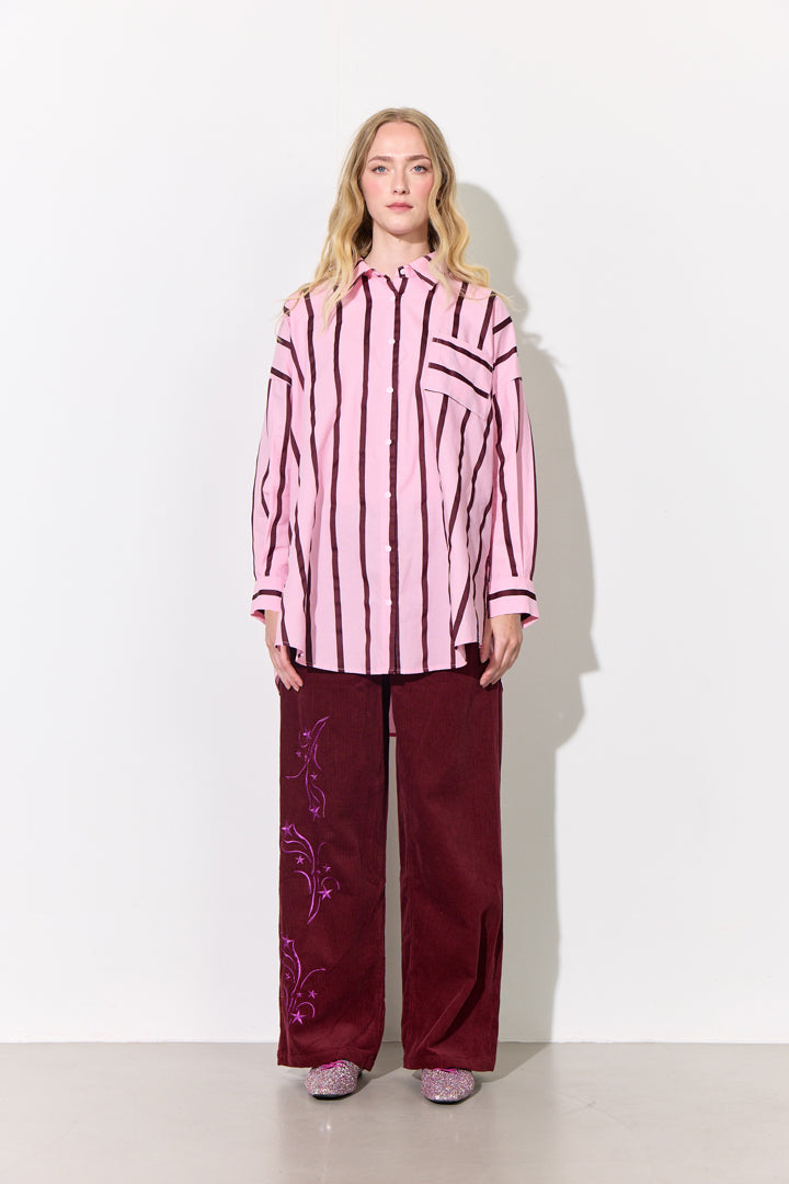 HUNKØN Nadine Trousers Trousers Burgundy