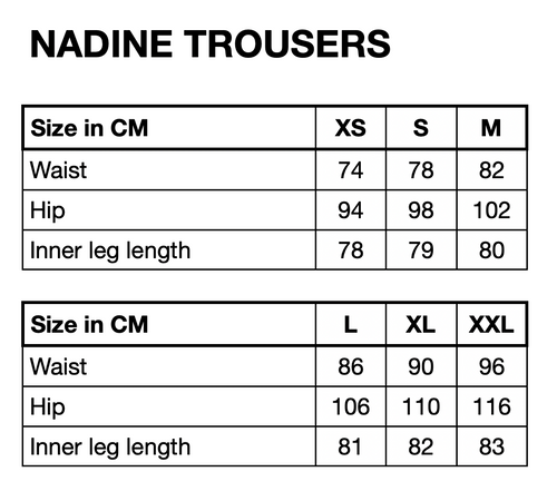 HUNKØN Nadine Trousers Trousers Navy