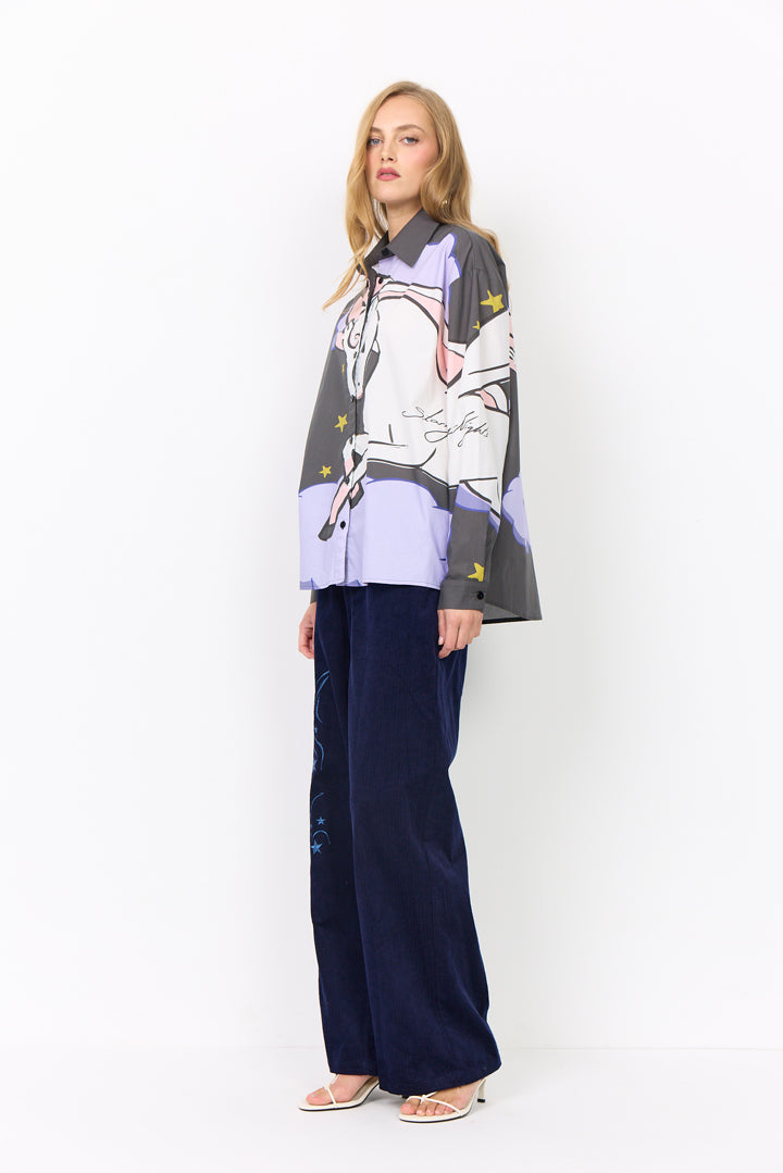 HUNKØN Nadine Trousers Trousers Navy