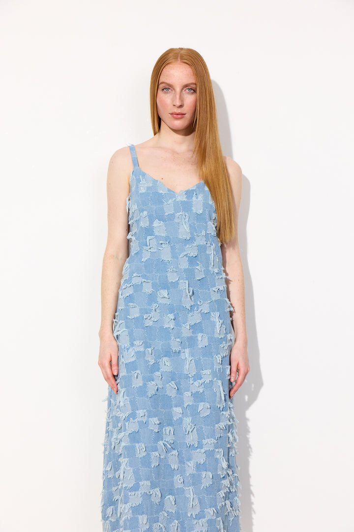 HUNKØN Nico Dress Dresses Light Denim