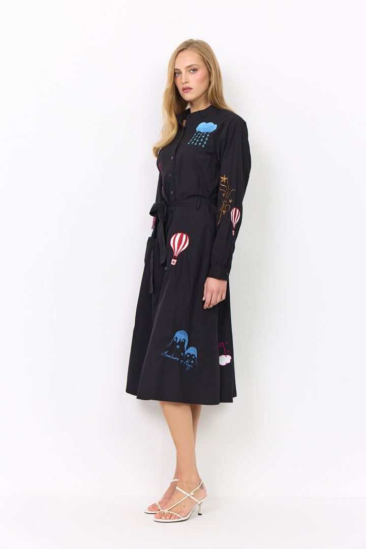 HUNKØN Nicole Dress Dresses Black